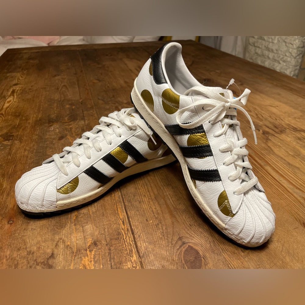 Jeremy Scott Adidas Superstar 80’s Ripple Polka Dot Gazelle